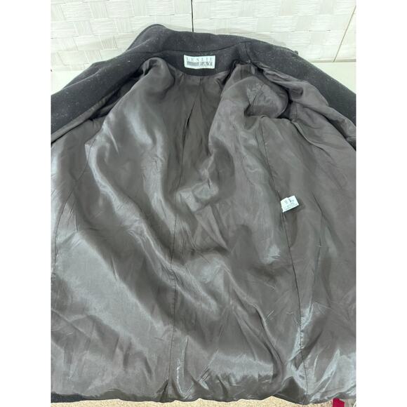 "LESLIE FAY" Wool Blend Double Breasted Women's Coat SZ 10 Preppy Old Money - Picture 5 of 14